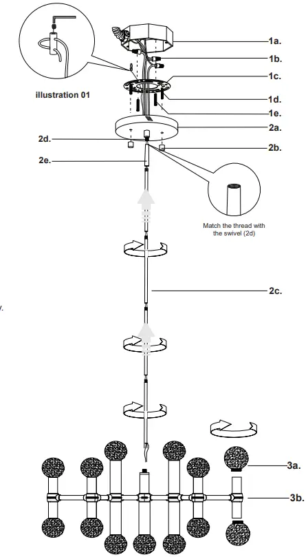 KUZCO-CH96121-Ceiling-LED-Pendant-1