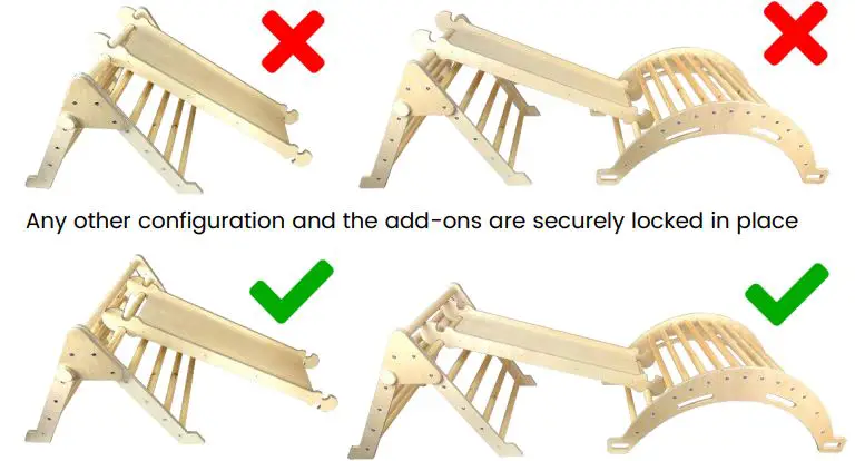 LIGNEUS LPKCS-J1-NAT Junior Climb n Slide and Ladder Instruction Manual - Use of the Climb n Slide and Ladder