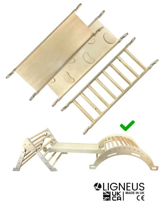 LIGNEUS LPKCS-J1-NAT Junior Climb n Slide and Ladder Instruction Manual