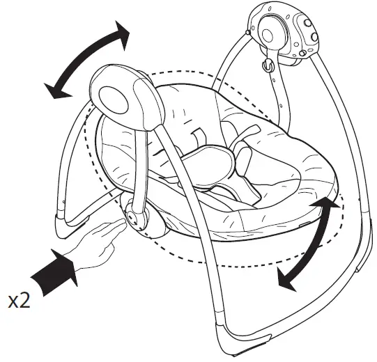 Ingenuity 60194 Portable Swing 17