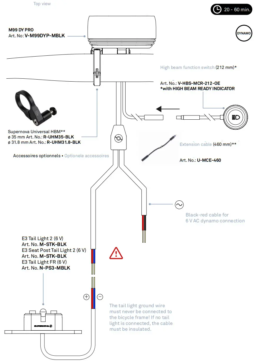 SUPERNOVA V-M99DYP-MBLK M99 DY Pro Front Light - Figure 2