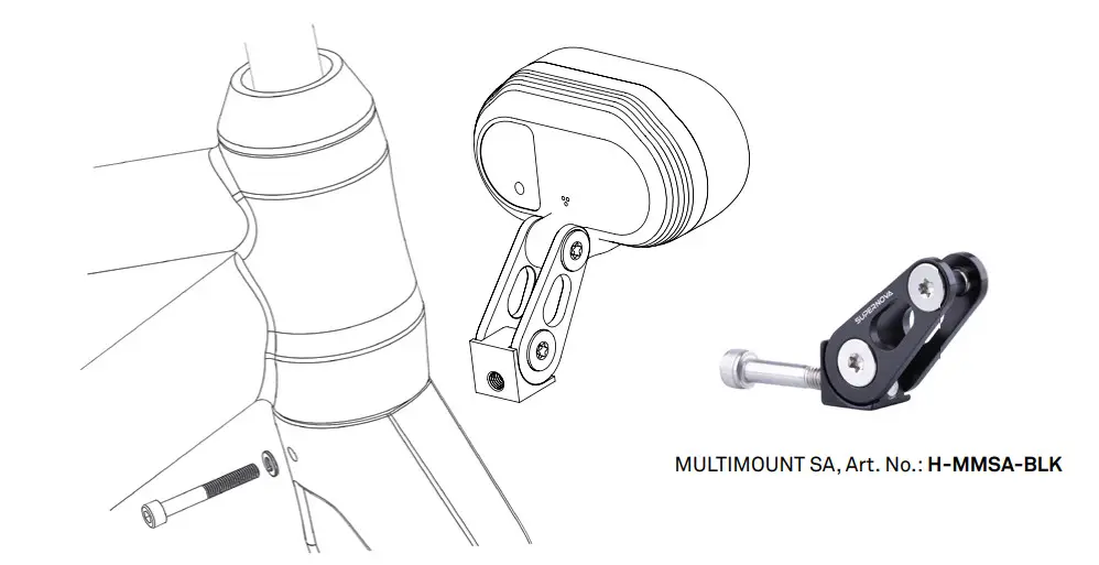 SUPERNOVA V-M99DYP-MBLK M99 DY Pro Front Light - Figure 9