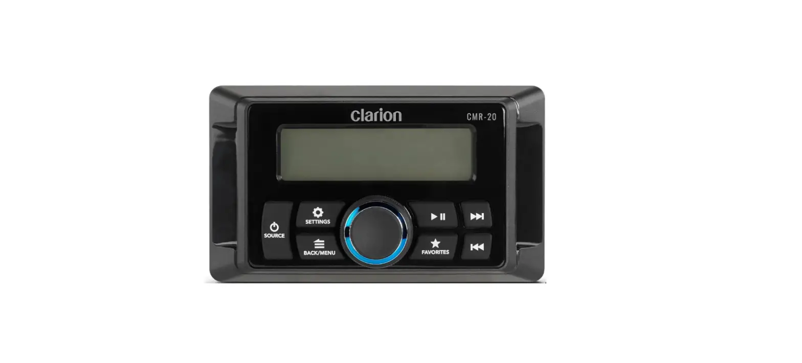 Clarion Cmr-20 Marine Wired Remote With Lcd Display Owner's Manual