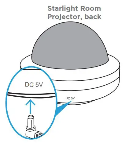 FIG 1 Power the Starlight Room Projector
