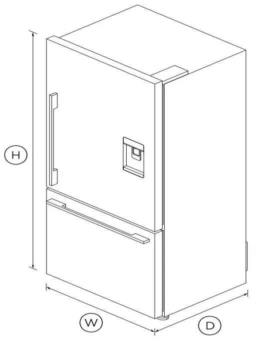 FISHER PAYKEL RF170WDRUX5 N Freestanding Refrigerator Freezer - Fig