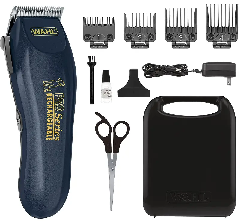 Wahl Lithium Ion Deluxe Pro Series Rechargeable Pet Clipper Grooming Kit