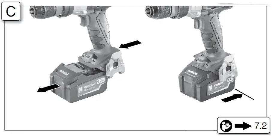 metabo BS 18 LTX BL I Cordless Hammer Drill 03