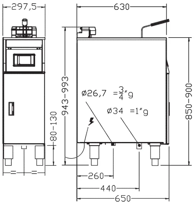 frifri 690132 Super Easy Pasta 311 Free Standing Pasta Cooker-fig3