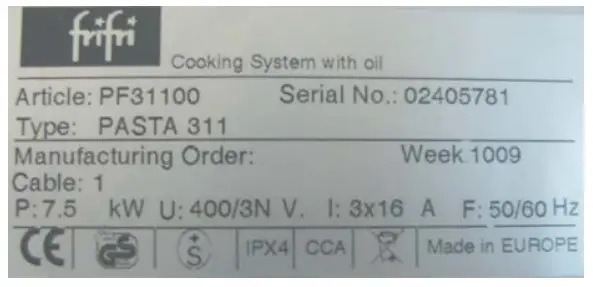 frifri 690132 Super Easy Pasta 311 Free Standing Pasta Cooker-fig5