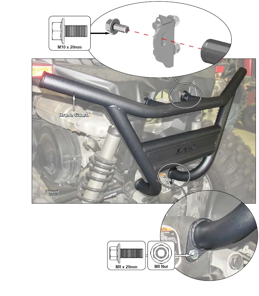 SUPERATV RBG-CA-T-00 Can Am Maverick Trail Rear Bumper-3