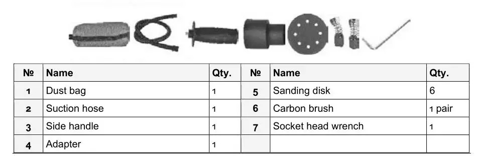 XPOtool 62830 Drywall Sander - Accessories