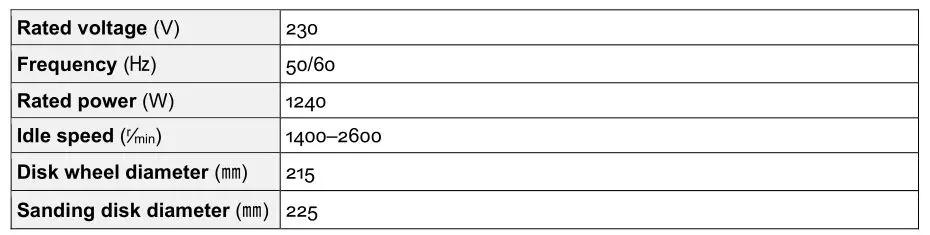 XPOtool 62830 Drywall Sander - Technical Specifications