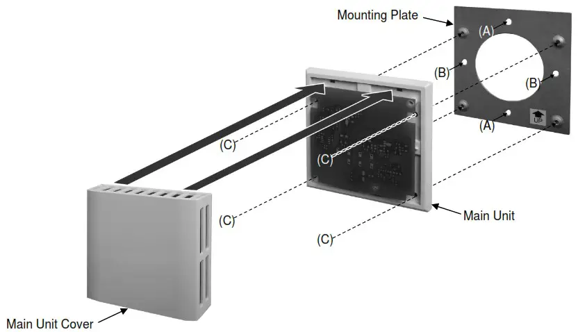 Shinko DSW 100 TH Indoor Temperature Humidity Sensor - Mounting