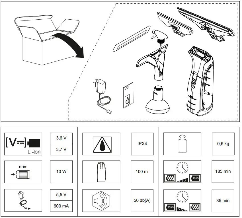 KARCHER Hobby Window Vacuum Cleaner - Figure 1