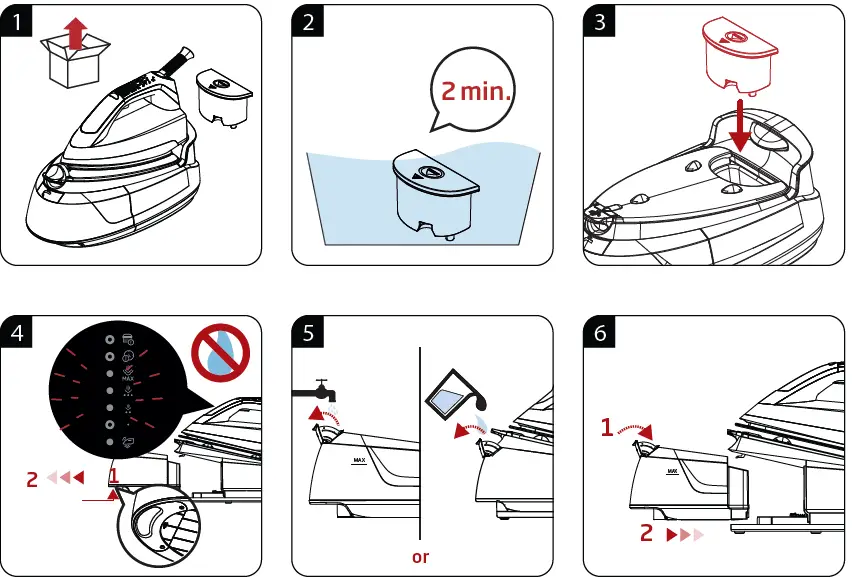 beko SGA 6126 R, SGA 6124 D Steam Station fig 1
