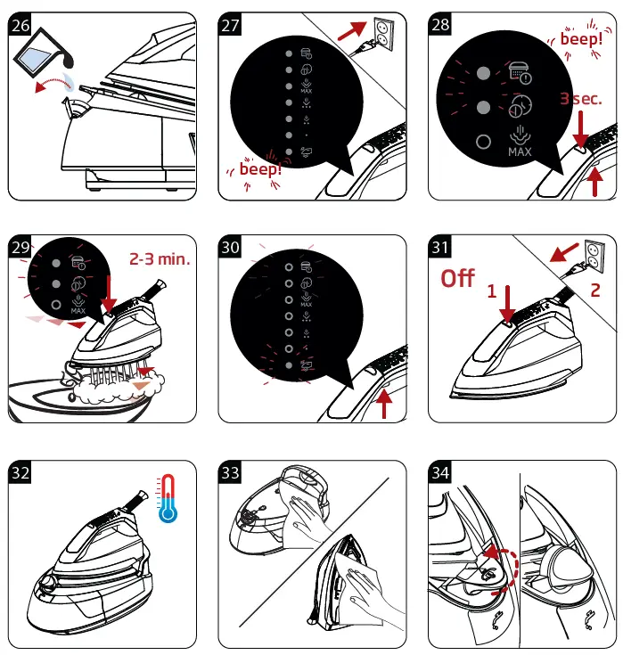 beko SGA 6126 R, SGA 6124 D Steam Station fig 8