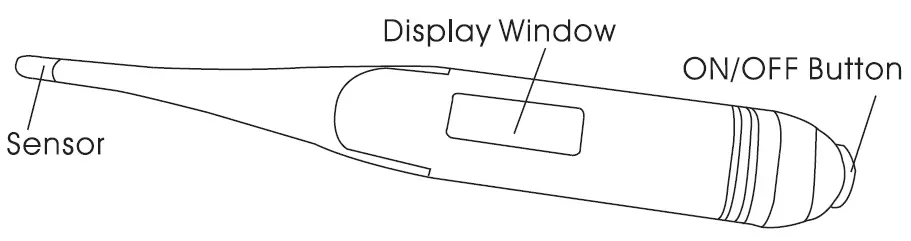 Digital Clinical Thermometer Kd-1631 Instruction Manual