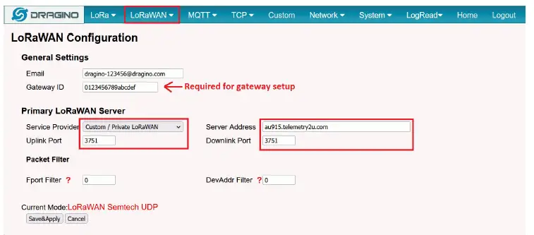 Telemetry2U IoT Platform Registering an Account fig 5