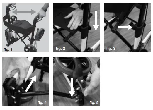 aidapt-VP185G-Aluminium-Fold-Flat-Rollator-2