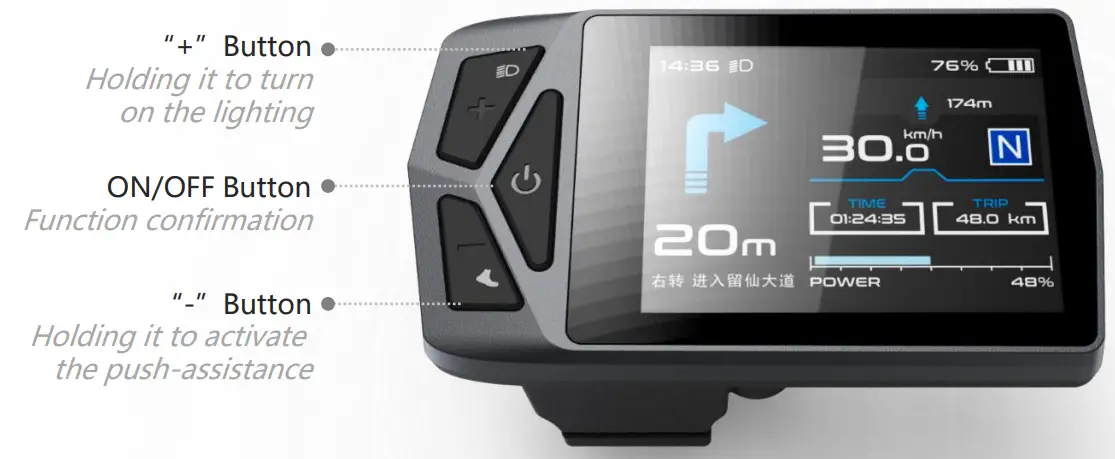 HUIYE B02 Bike Computer fig 1