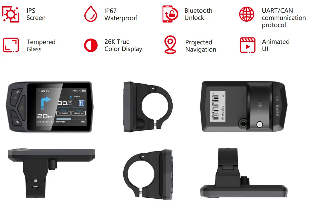 HUIYE B02 Bike Computer fig 2
