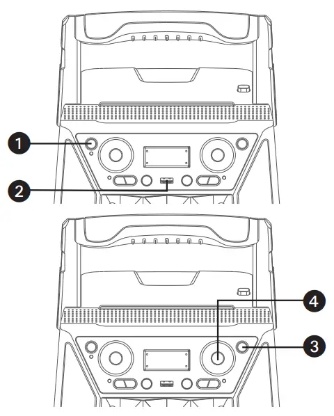singing machine SML2250 Shine Duets with Voice Assistant Bluetooth Stand-fig11