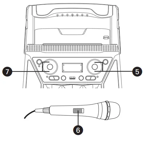 singing machine SML2250 Shine Duets with Voice Assistant Bluetooth Stand-fig12