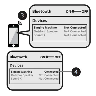 singing machine SML2250 Shine Duets with Voice Assistant Bluetooth Stand-fig16