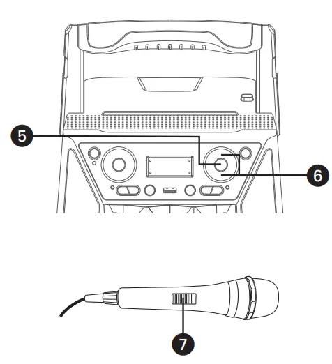singing machine SML2250 Shine Duets with Voice Assistant Bluetooth Stand-fig18