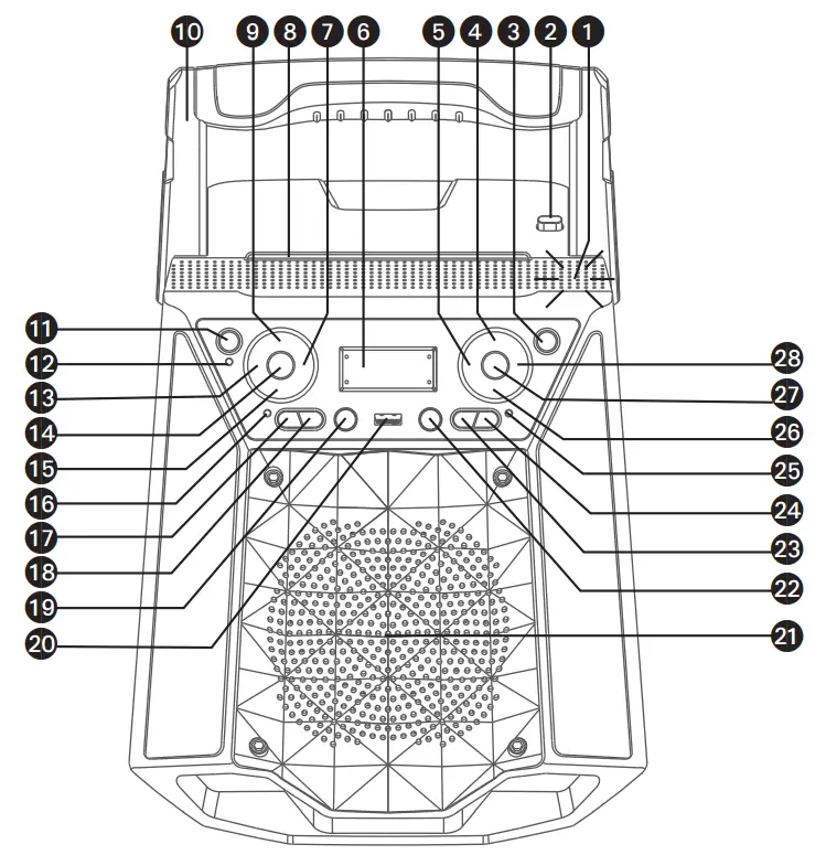 singing machine SML2250 Shine Duets with Voice Assistant Bluetooth Stand-fig2