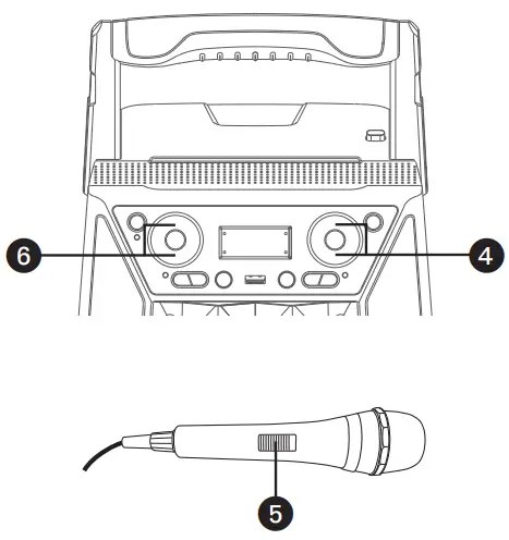 singing machine SML2250 Shine Duets with Voice Assistant Bluetooth Stand-fig25