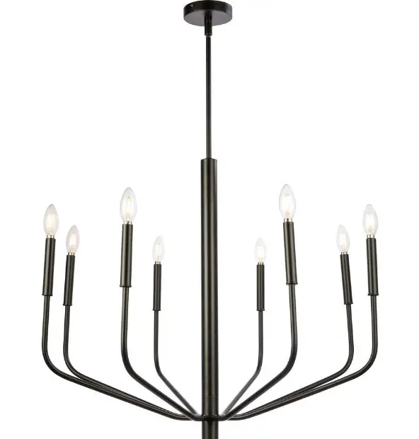 Dainolite-ELN-328C-Eleanor-8-Light-Black-Chandelier-product-image