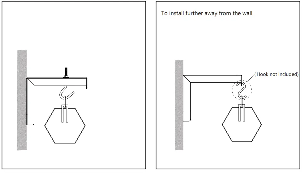 WALI PSM001-W 6” Projector Mount- Option A