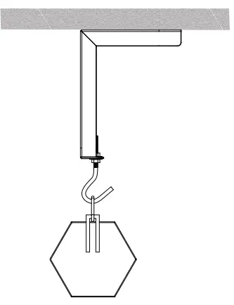 WALI PSM001-W 6” Projector Mount- Option B C