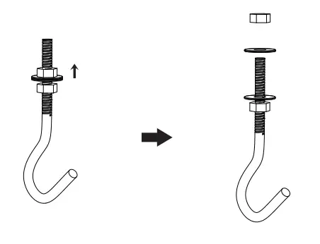 WALI PSM001-W 6” Projector Mount- Step 1