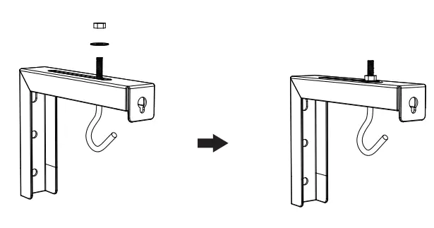 WALI PSM001-W 6” Projector Mount- Step 2