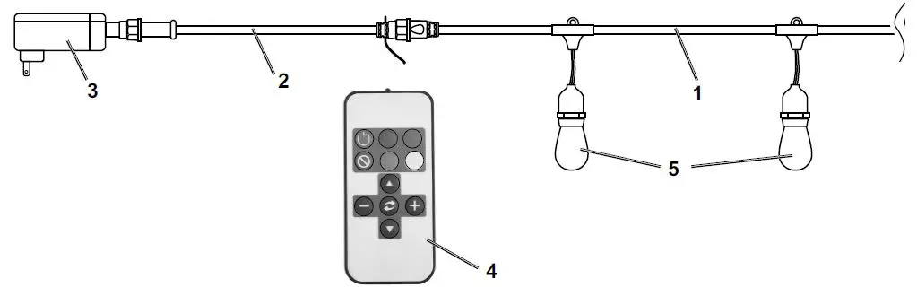 HARBOR FREIGHT 56521 Color Changing LED String Lights-9