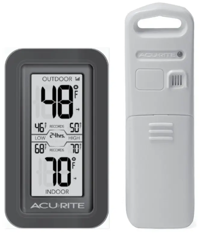 ACURITE 02043 Wireless Thermometer with IndoorOutdoor Temperature -