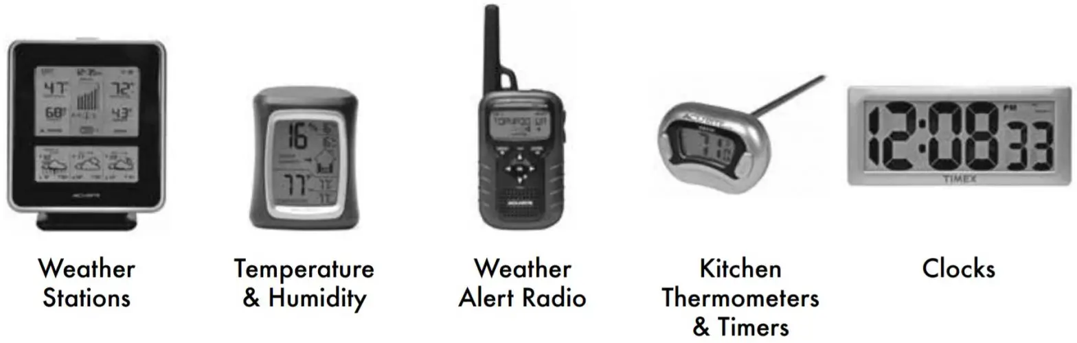 ACURITE 02043 Wireless Thermometer with IndoorOutdoor Temperature - clocks
