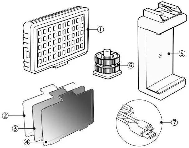 BOWER BWRWA50LED 50 LED Smartphone Video Light-1