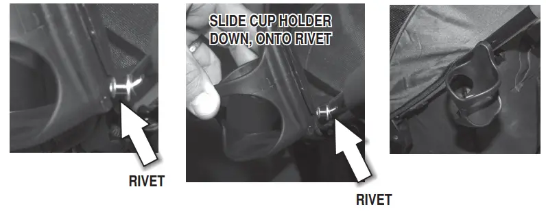 PET GEAR No-zip Double Pet Stroller PG8700NZ -CUP HOLDER INSTRUCTIONS