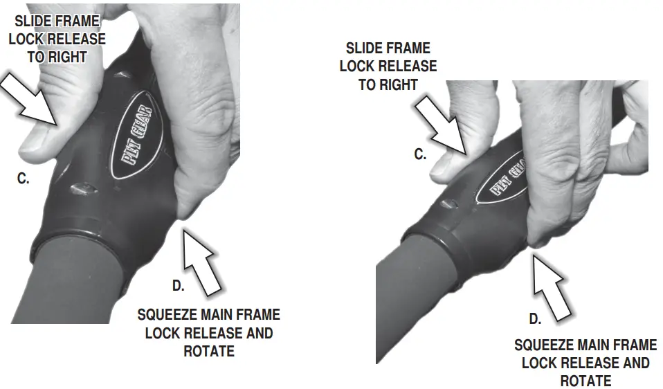 PET GEAR No-zip Double Pet Stroller PG8700NZ -FOLDING THE STROLLER2