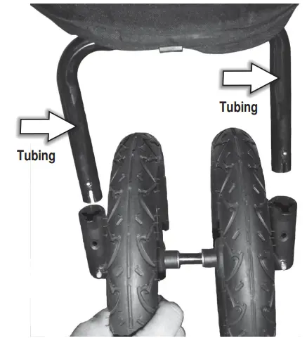 PET GEAR No-zip Double Pet Stroller PG8700NZ -FRONT WHEEL ASSEMBLY INSTRUCTIONS1