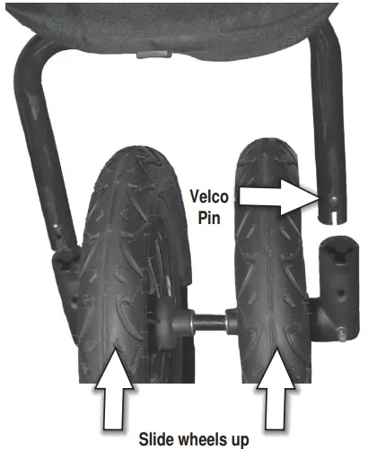 PET GEAR No-zip Double Pet Stroller PG8700NZ -FRONT WHEEL ASSEMBLY INSTRUCTIONS2
