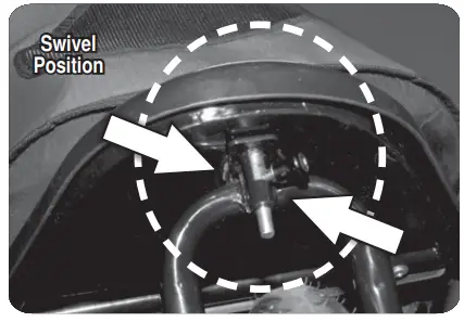 PET GEAR No-zip Double Pet Stroller PG8700NZ -FRONT WHEEL ASSEMBLY INSTRUCTIONS4