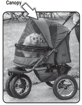 PET GEAR No-zip Double Pet Stroller PG8700NZ -OPENING THE STROLLER