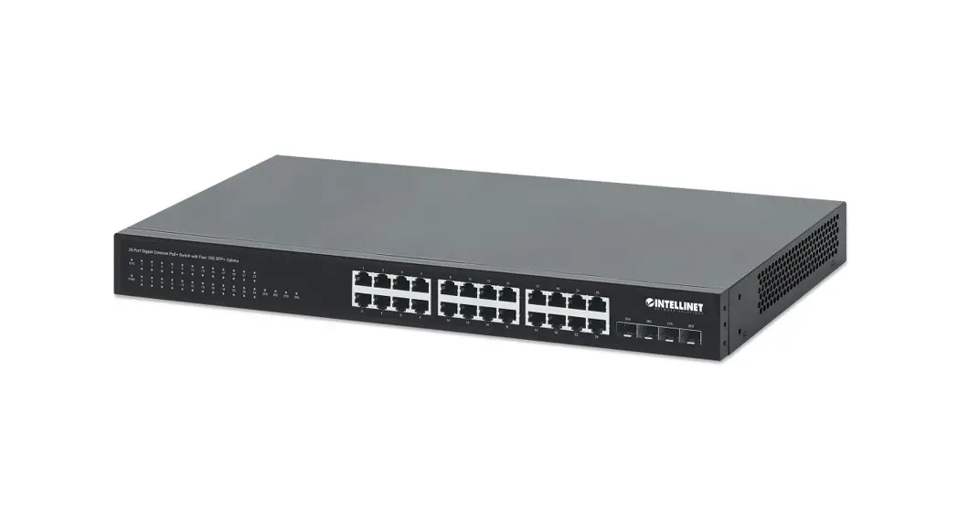 Intellinet 561761 24-port Gigabit Ethernet Poe+ Switch Instructions Intellinet 561761 24-port Gigabit Ethernet Poe+ Switch Instructions
