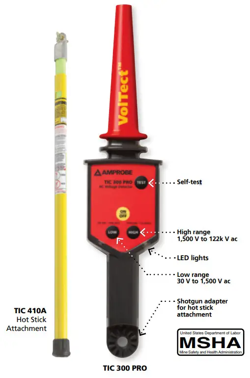 VolTect TIC 300 Pro High Voltage Detector - 1