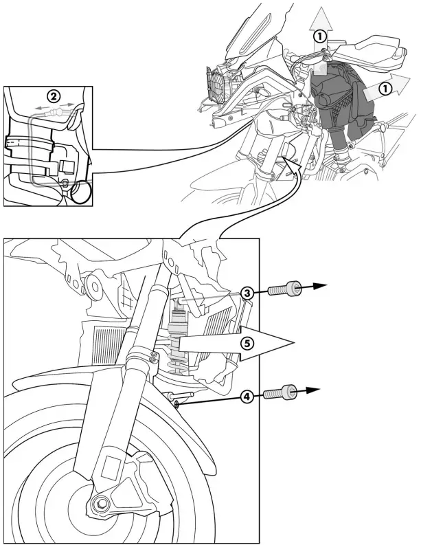 TOURATECH 09-038-5861-0 Brake and Clutch Lever Set - FIG 2