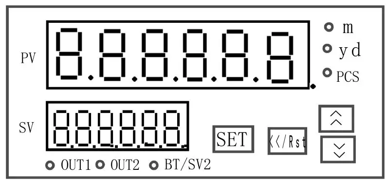 APOSUN CHC8 CHC Series Pulse Counter - CHC8 6 digit counter or length